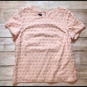 Talbots floral appliqué short sleeve top. 🌸